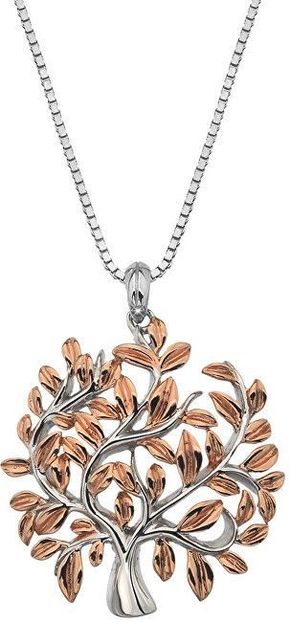 Hot Diamonds Luksuzna srebrna ogrlica z drevesom življenja Jasmine DP701 (veriga