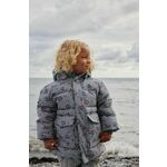 Otroška puhovka Konges Sløjd siva barva - siva. Otroški jakna iz kolekcije Konges Sløjd. Podložen model, izdelan iz vodoodpornega materiala.