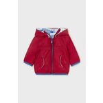 Obojestranska jakna za dojenčke Mayoral Newborn rdeča barva - rdeča. Jakna za dojenčka iz kolekcije Mayoral Newborn. Nepodložen model izdelan iz kombinacije gladkega in vzorčastega blaga.