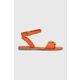 Usnjeni sandali Mexx Lena ženski, oranžna barva, MXCY011801W - oranžna. Sandali iz kolekcije Mexx. Model je izdelan iz naravnega usnja. Model z mehkim, oblikovanim vložkom zagotavlja udobje.
