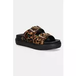 Usnjeni natikači Steve Madden Freelance-L ženski, rjava barva, SM11003597 - rjava. Natikači iz kolekcije Steve Madden. Model je izdelan iz naravnega usnja s ščetinami. Model z mehkim, oblikovanim vložkom zagotavlja udobje.