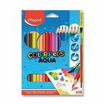 WEBHIDDENBRAND Barvice Maped Color'Peps Aqua 18 barv + čopič