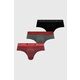 Moške spodnjice Michael Kors 3-pack moški, rdeča barva - rdeča. Spodnje hlače iz kolekcije Michael Kors. Model izdelan iz elastične pletenine. V kompletu so trije pari. Izjemno udobna tkanina z visoko vsebnostjo bombaža.