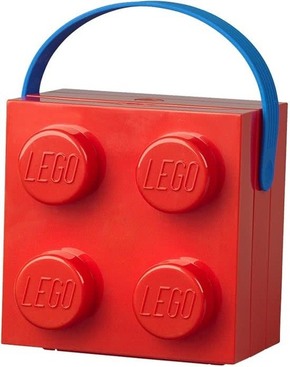 LEGO škatla z ročajem - rdeča