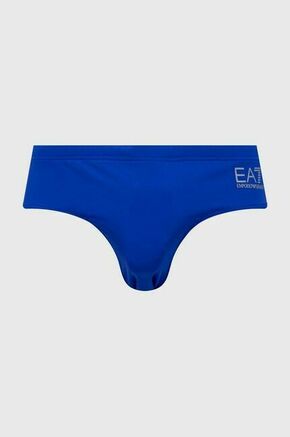 Kopalne hlače EA7 Emporio Armani - modra. Kopalke iz kolekcije EA7 Emporio Armani. Model izdelan iz gladke