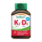 Vitamin K2 + D3 Jamieson, 120 ug / 1000 IE (30 mehkih kapsul)