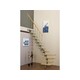 MINKA Style L siva/bukev Natur 76x304cm stopnice