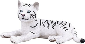 Mojo Tiger beli mladič leži