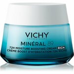 Vichy Minéral 89 72H Moisture Boosting Cream Rich dnevna krema za obraz suha koža 50 ml za ženske
