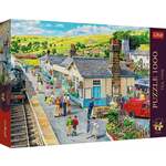Trefl Puzzle 1000 Premium Plus - Čajový čas: Dedinská stanica