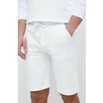 Bombažne kratke hlače North Sails bela barva - bela. Kratke hlače iz kolekcije North Sails. Model izdelan iz pletenine. Tanek, gosto pleten material.