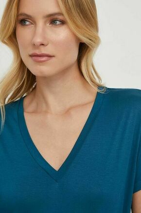 Kratka majica United Colors of Benetton ženski - modra. Kratka majica iz kolekcije United Colors of Benetton