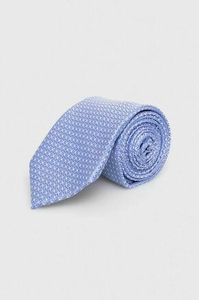 Svilena kravata Michael Kors - modra. Kravata iz kolekcije Michael Kors. Model izdelan iz vzorčaste tkanine. Impresiven model za posebne priložnosti.