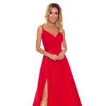 Numoco Ženska obleka 299-1 Chiara, rdeča, L