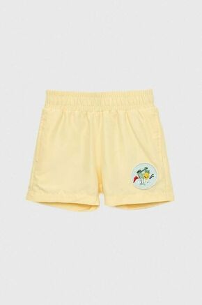 Otroške kopalne kratke hlače Fila rumena barva - rumena. Otroški kopalne kratke hlače iz kolekcije Fila. Model izdelan iz lahke tkanine. Izjemno zračen