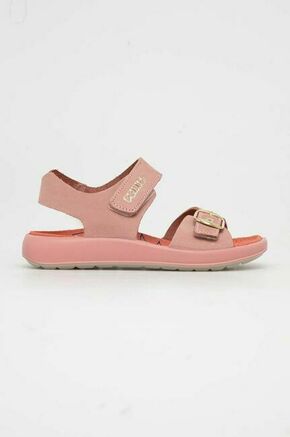 Otroški sandali Primigi roza barva - roza. Sandali iz kolekcije Primigi. Model je izdelan iz nubuk usnja. Model z mehkim