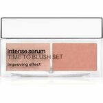 NEO MAKE UP Intense Serum Time To Blush Set pudrasto rdečilo odtenek 02 Peach 6 g