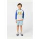 Otroški bombažen pulover Kenzo Kids - modra. Otroški pulover iz kolekcije Kenzo Kids, izdelan iz tanke, rahlo elastične pletenine. Model iz izjemno udobne tkanine z visoko vsebnostjo bombaža.