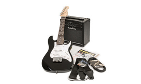 Kitarski set: električna kitara Junior Set 1 BK