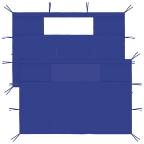 Shumee Predelne stene Gazebo z operacijskim sistemom Windows 2 kos modre