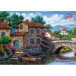 Art puzzle Sestavljanka Kanal s cvetjem 500 kosov