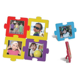EDUSHAPE Okvir za fotografije barvni Puzzle set iz pene 6 kosov 36m+