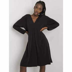 Ex moda Ženska obleka z V-izrezom YETTA black EM-SK-ES-21-604.99_368063 S