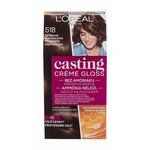 L´Oréal Paris Casting Creme Gloss barva za lase za barvane lase za vse vrste las 48 ml odtenek 518 Hazelnut Mochaccino