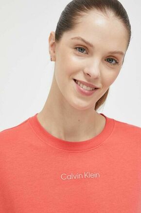 Športna kratka majica Calvin Klein Performance Essentials oranžna barva - oranžna. Športna kratka majica iz kolekcije Calvin Klein Performance. Model izdelan iz materiala z visoko vsebnostjo bombaža.
