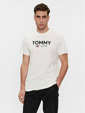 Tommy Jeans Majica Essential DM0DM18264 Bela Slim Fit