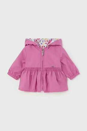 Obojestranska jakna za dojenčke Mayoral Newborn roza barva - roza. Jakna za dojenčka iz kolekcije Mayoral Newborn. Lahek model izdelan iz lahkega blaga.