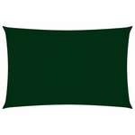 vidaXL Senčno jadro oksford blago pravokotno 2x5 m temno zeleno