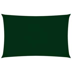 VidaXL Senčno jadro oksford blago pravokotno 2x5 m temno zeleno
