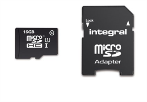 Integral spominska kartica 16GB Micro SDHC class10 90MB/s + adapter
