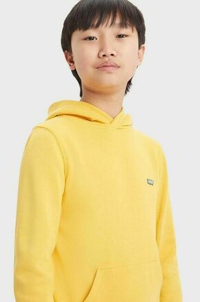 Otroški pulover Levi's LVB MINI BATWING PULL OVER HOO rumena barva