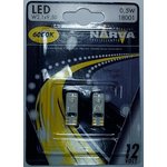 Narva LED žarnica 12 V W5W 6000K