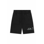 Otroške bombažne kratke hlače Marc Jacobs črna barva - črna. Kratke hlače iz kolekcije Marc Jacobs. Model izdelan iz udobne bombažne pletenine.