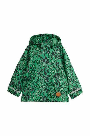 Otroška jakna Mini Rodini zelena barva - zelena. Otroška Jakna iz kolekcije Mini Rodini. Nepodloženi model izdelan iz vzorčastega materiala.