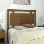 Greatstore Vzglavje postelje, medeno rjava, 105,5x4x100 cm, masivni bor