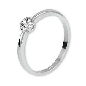 Brilio Silver Srebrni zaročni prstan 426 001 00575 04 (Obseg 52 mm) srebro 925/1000