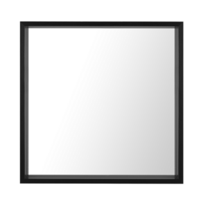 Beliani Stensko ogledalo 50 x 50 cm črno BRIGNOLES