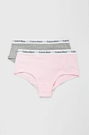 Calvin Klein Underwear otroške spodnjice 110-176 cm (2-pack) - siva. Otroške spodnjice iz kolekcije Calvin Klein Underwear. Model iz elastična tkanina. Vključena sta dva para