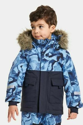 Otroška zimska jakna Didriksons POLARBJÖRN PR PAR - modra. Otroška zimska jakna iz kolekcije Didriksons. Podložen model