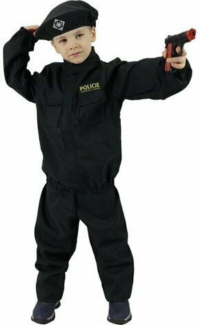WEBHIDDENBRAND Otroški kostum policista - češki potisk (S)