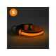 yummie yummie ovratnica z LED osvetlitvijo - USB z baterijo - velikost S (43cm) - oranžna