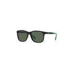 Otroška sončna očala Emporio Armani zelena barva, 0EK4184 - zelena. Otroška sončna očala iz kolekcije Emporio Armani. Model z enobarvnimi stekli in okvirji iz plastike. Ima filter UV 400.