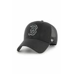 Kapa s šiltom 47 brand MLB Boston Red Sox črna barva, B-BRANS02CTP-BKD - črna. Kapa s šiltom vrste trucker iz kolekcije 47 brand. Model izdelan iz kombinacije tekstila in mreže.