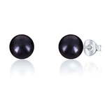 JwL Luxury Pearls Uhani na stud iz pravih črnih biserov JL0707