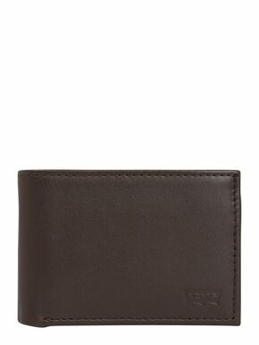 Usnjena denarnica Levi's rjava barva - rjava. Mala denarnica iz kolekcije Levi's. Model izdelan iz naravnega usnja.