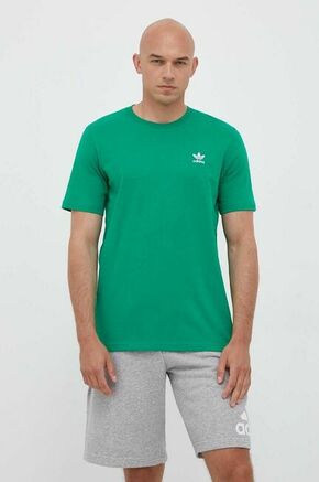 Bombažna kratka majica adidas Originals zelena barva - zelena. Kratka majica iz kolekcije adidas Originals